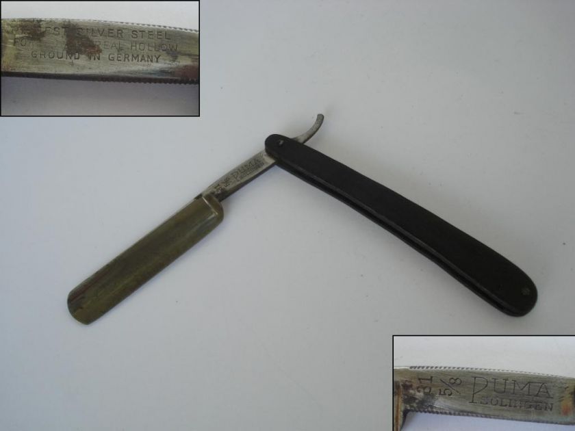 1920s GERMAN STRAIGHT RAZOR PUMA SOLINGEN  