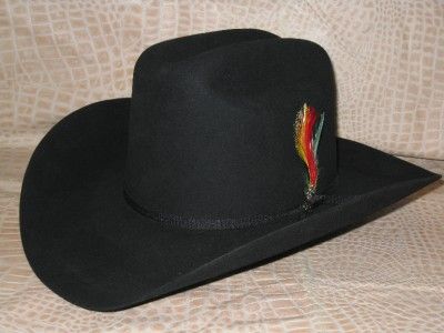 New Stetson Rancher Black 4X Beaver Felt Cowboy Hat  