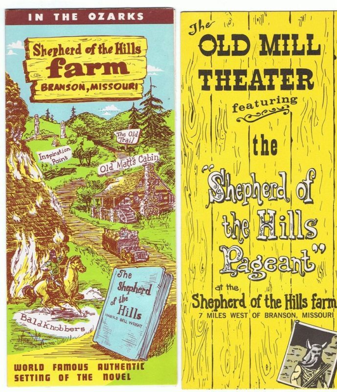 1960s SHEPHERD OF THE HILLS Branson Brochures  