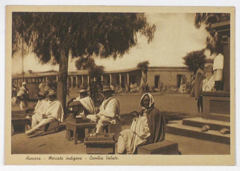 Eritrea 1936 Asmara Mercato indigeno Cambia Valute  