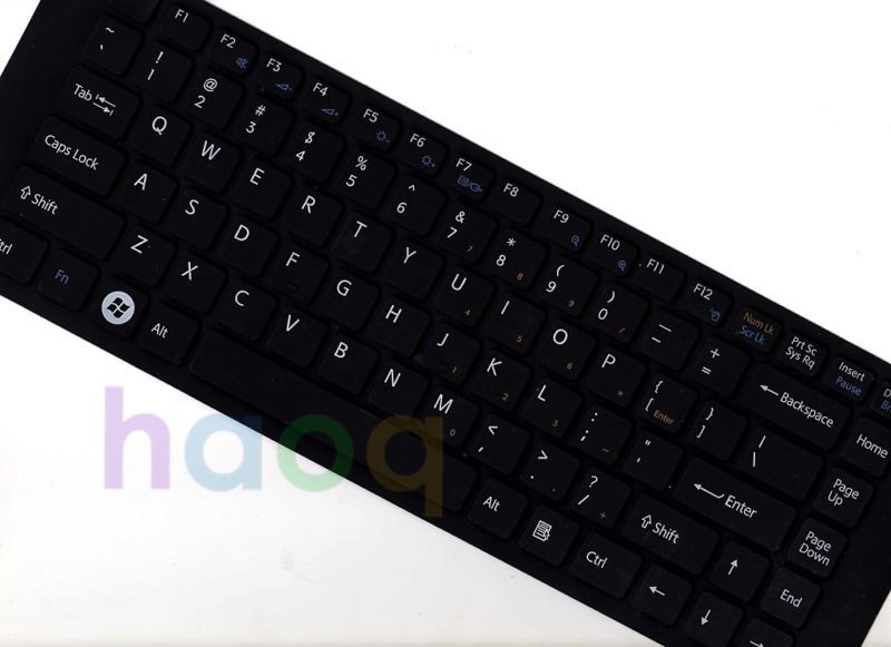 Black keyboard cover skin Protector f Sony FW NW series  