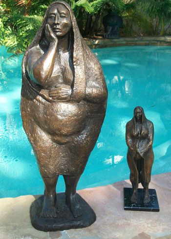 FRANCISCO ZUNIGA BRONZE STANDING TEHUANA 1974  