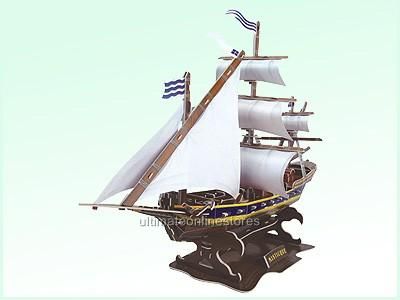 NEW DIY 3D Puzzle 3 d Jigsaw Misticque Mystique Ship FRANCE 125 Pieces 