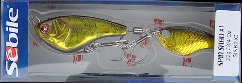 Sebile Spin Shad #1 ~ 3/4 oz Tailspinner ~ Gold Shiner  