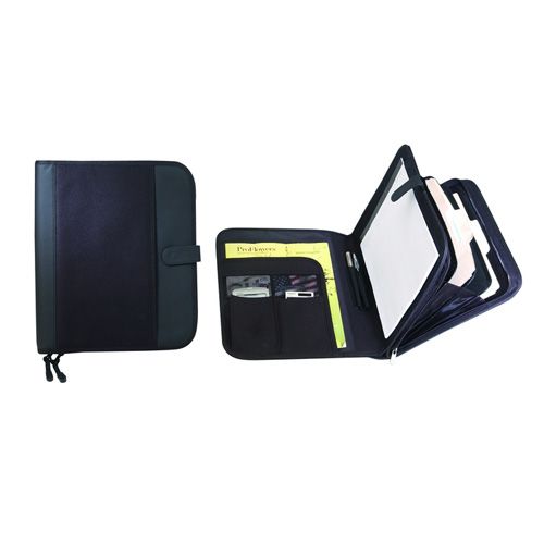 New Zippered Organizer Padfolio with Dividers  