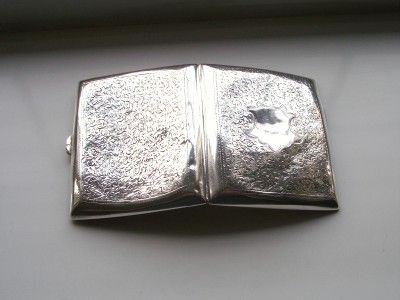 1910   SAMUEL M LEVI   SOLID SILVER   CIGARETTE CASE  