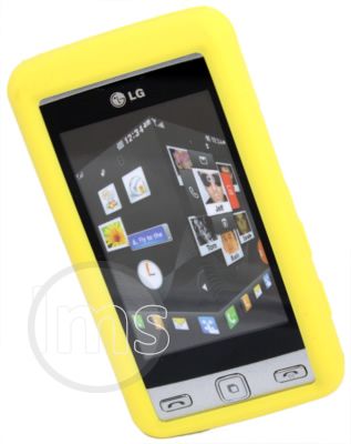 London Magic Store   YELLOW SILICONE CASE COVER FOR LG COOKIE KP500 
