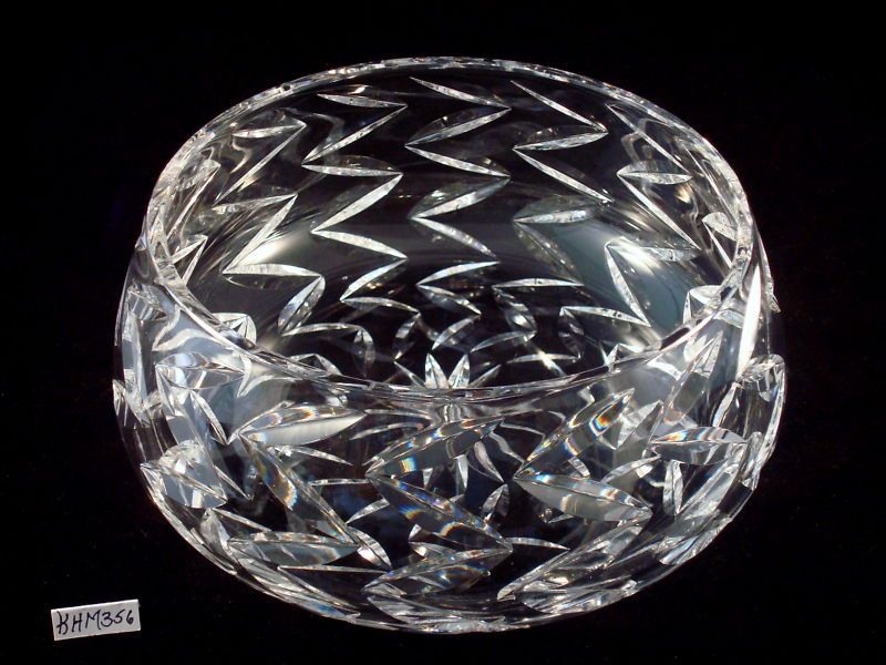 Vintage Waterford Crystal Zig Zag Bowl  