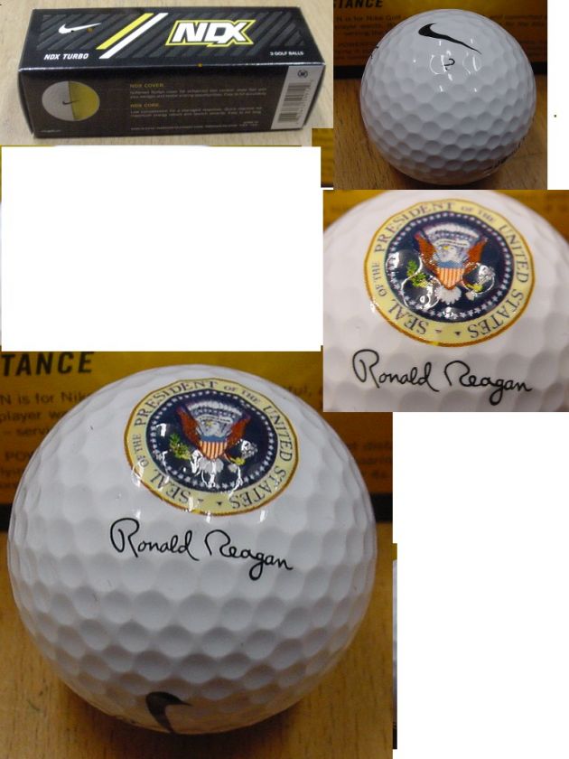 PRESIDENTIAL SEAL RONALD REAGAN GOLF BALLS NIB  