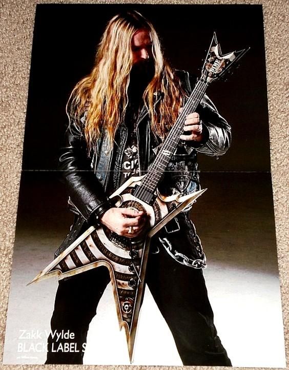 ZAKK WYLDE DIMEBAG DARRELL TRIBUTE POSTER RARE IMPORT  