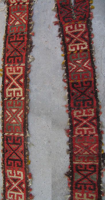 UZBEK WOOLLEN HAND WOVEN TENT BAND NOMADIC YURTS # 2895  