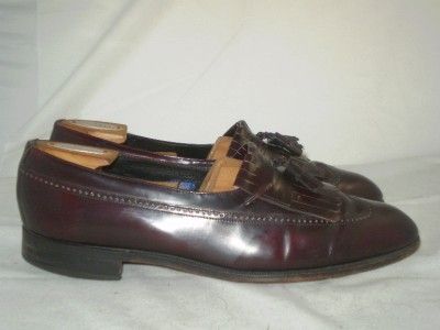 Florsheim full leather dress loafers burgundy 10.5 d  