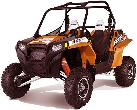 ORANGE Shock Covers POLARIS Ranger RZR 900 XP EFI (Set of 4)  