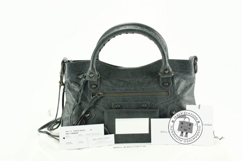 MPRS (NEW) BALENCIAGA 103208 D94JT SMALL STUD FIRST LAMBSKIN BAG BHW 