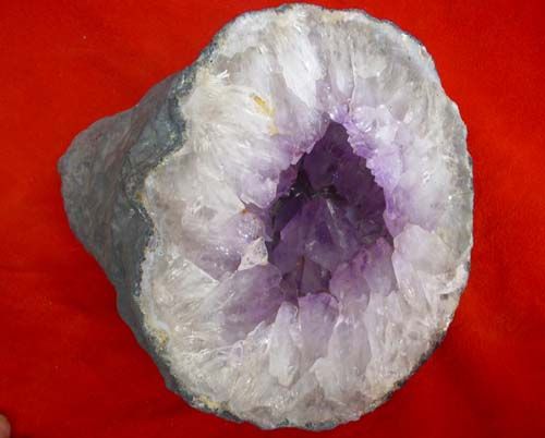 16LB AMETHYST QUARTZ CRYSTAL GEODE CLUSTER POINTS  