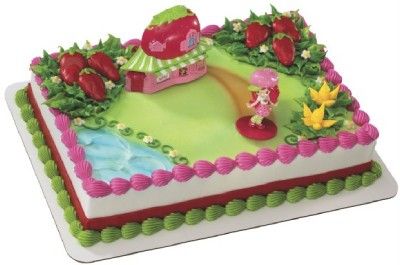 STRAWBERRY SHORTCAKE CAFE CAKE TOPPER birthday supplies  