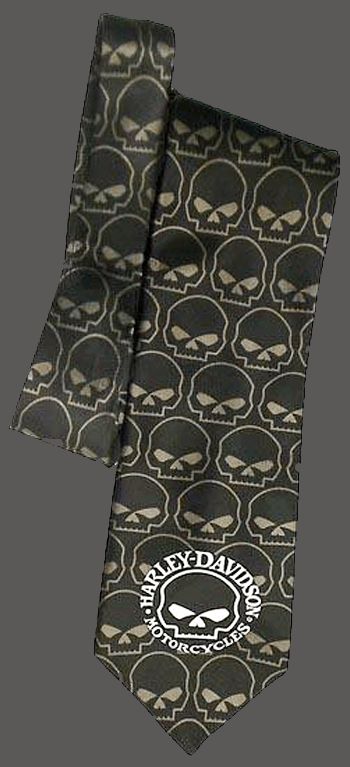 Harley Davidson Willie G. Skull SILK NECK TIE New  