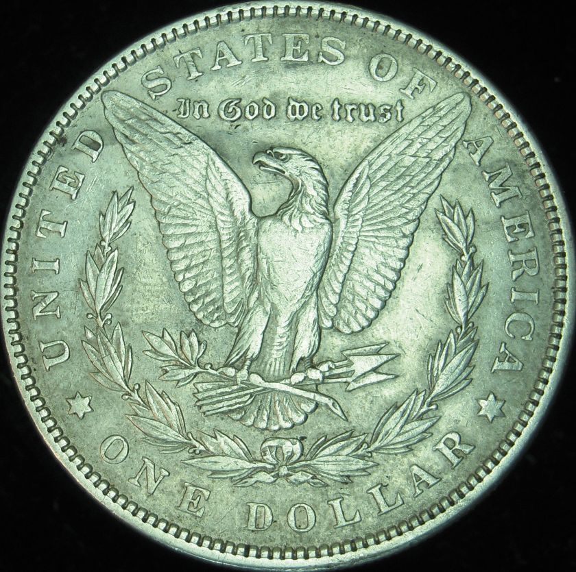 1887 P AU Morgan Dollar in Eagle Coin Holder     