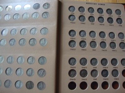 1916   1945 Complete Mercury Dime Collection   INCLUDES 1916 D & 1921 