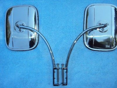 1948 1952 Ford Pick Up Truck Mirrors Stainless 1949 1950 1951 Hinge 