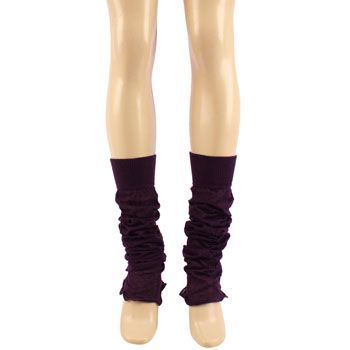 Cotton Thin Summer Leg Warmers Yoga Cardio Dance Purple  