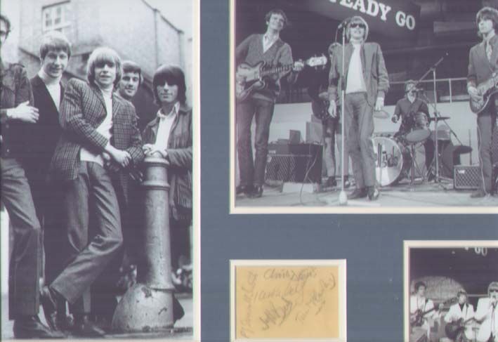 THE YARDBIRDS (c1965 with Jeff Beck) SIGNED AUTOGRAPHS  