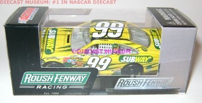 CARL EDWARDS #99 SUBWAY ACTION AFLAC DIECAST 2010  