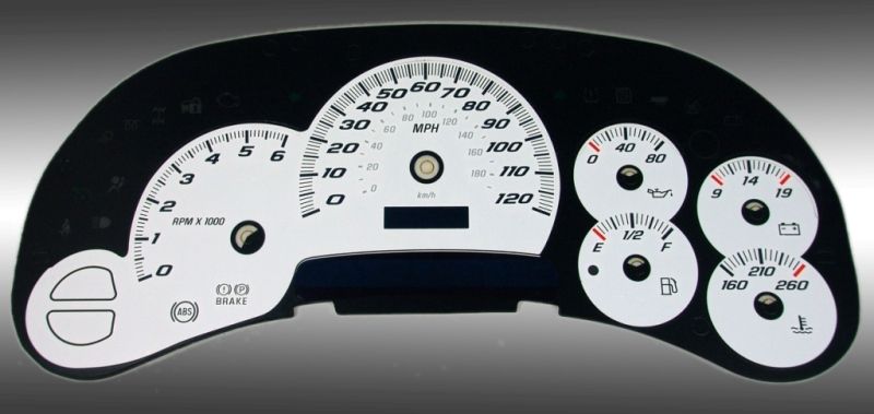 03 04 05 06 07 CHEVY GMC SILVERADO Gauge Face  