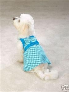 Dog XL GINGHAM Dress Clothing EXTRA LARGE Clothes Blue  