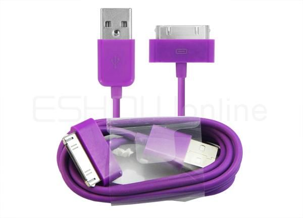   Car Charger + US AC Charger + Cable For iPhone 3G/4G/4S & iPod Purple