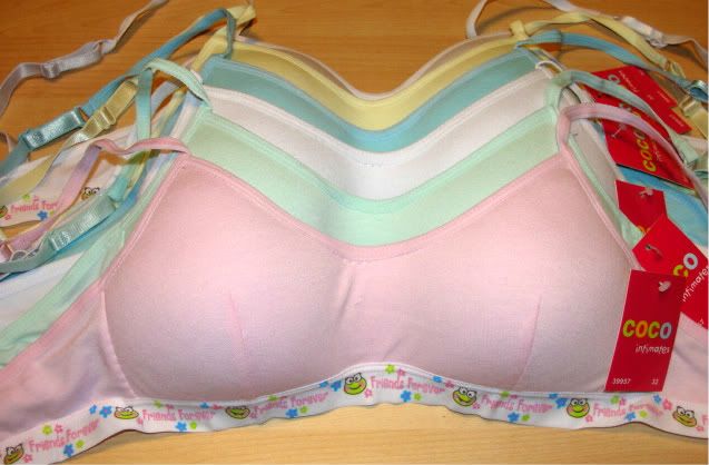 JUNIOR COCO 39957 LOT TRAINING BRAS 30A 32A 34A 36A  