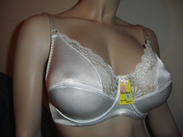 Satin Underwire Bra Size 36D, 38D, 40D  