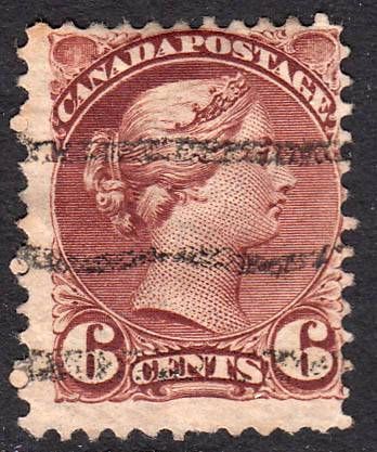 CANADA R 43 6c Small Queen precancel type R $20.00  