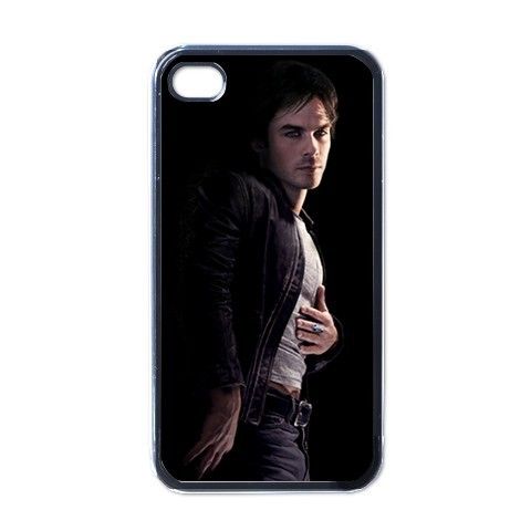 DAMON SALVATORE TVD iPhone 4 Black Plastic Case NEW  