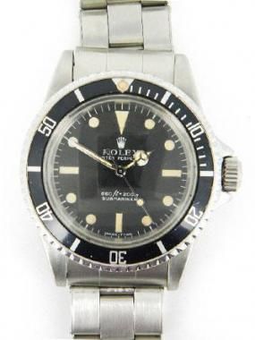 Vintage Rolex SS Submariner Model 5513  