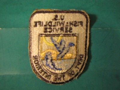 FISH & WILDLIFE SERVICE GAME WARDEN PATCH, DECOYS  