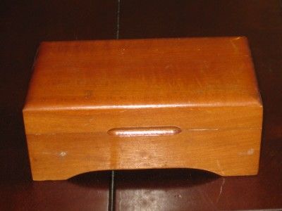 Vintage Switzerland Wood Music Box Der frohe Senn  