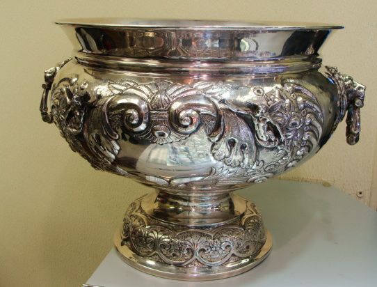 Cassetti 127 oz. Sterling Silver Wine Cooler   very large size  