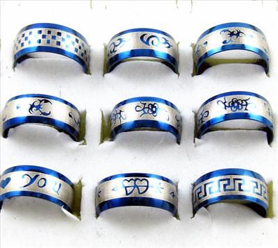 wholesale bulk lot resale 18pcs stainless steel ring A14  