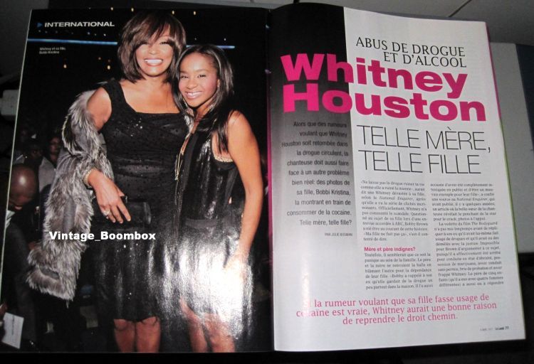 WHITNEY HOUSTON FRENCH CLIPPINGS CANADA 2011  