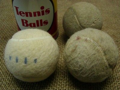 Vintage White Tennis Balls  Antique Sports Old Wilson  