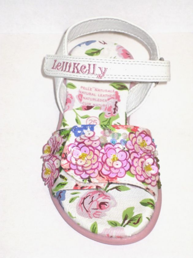 Lelli Kelly 8511 FIOR DI PESCO 1 White Sandals shoe NEW  