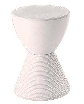 Modern Spring Hourglass Prince Aha Stool Chair White  