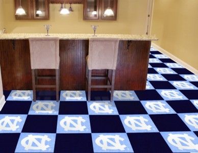 UNC NORTH CAROLINA TAR HEELS FLOOR TILE *45 SQ. FEET*  