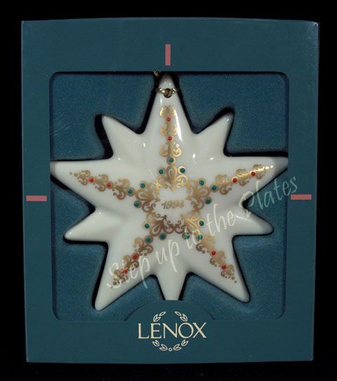 Lenox China 1994 Annual Ornament China Jewels Star MIB  