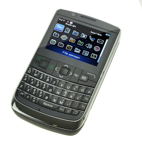 Unlocked Quad Sim 4 Band 4 Sim GSM TV/FM Qwerty Touch Screen Cell 