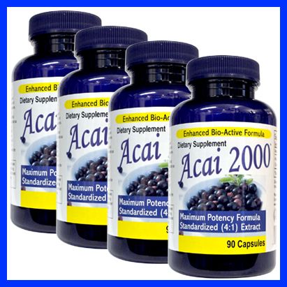 Bottles  Max Potency ACAI 2000   2,000mg Pure Acia  