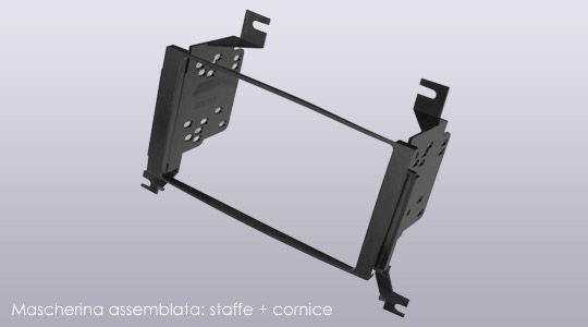 Il supporto è adatto a TUTTI i sistemi multimediali e monitor 2DIN 