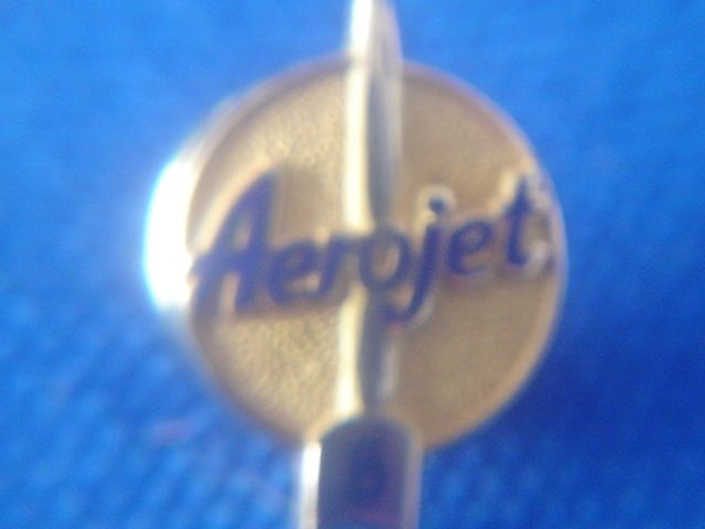 Genuine AeroJet 5 year Company Goldtone Insignia Pin  