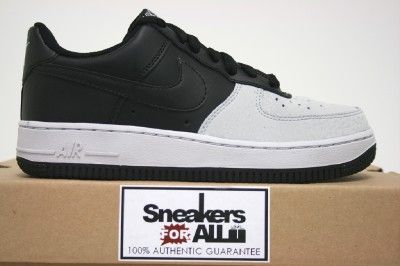 Nike Air Force 1 Blk Grey 314192 904 Girls 7 / Wo 8.5  